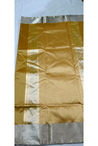 Handloom Kora silk Saree-Yellow